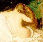 Joseph Rodefer De Camp Canvas Paintings - Woman Drying her Hair